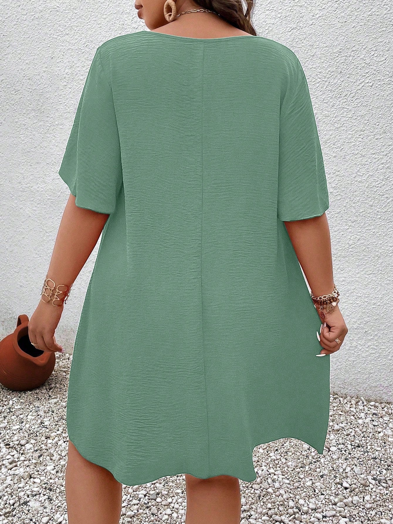 Vestido Decote Quadrado