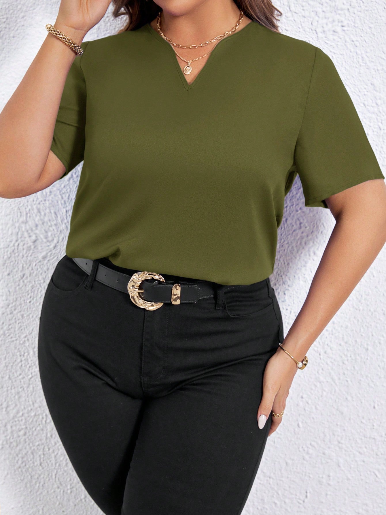 Blusa Mini Decote V