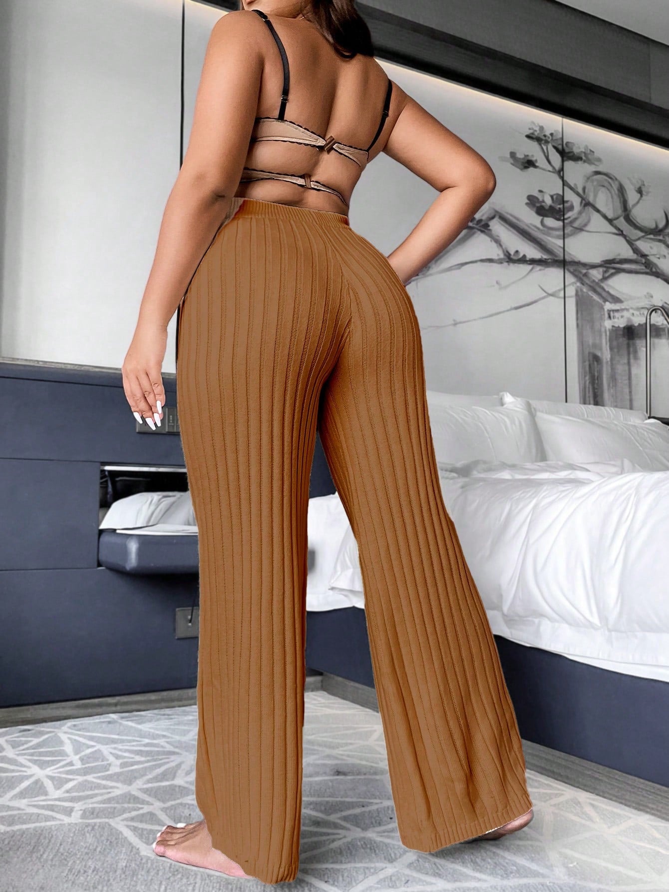 Calça De Malha com Cordão