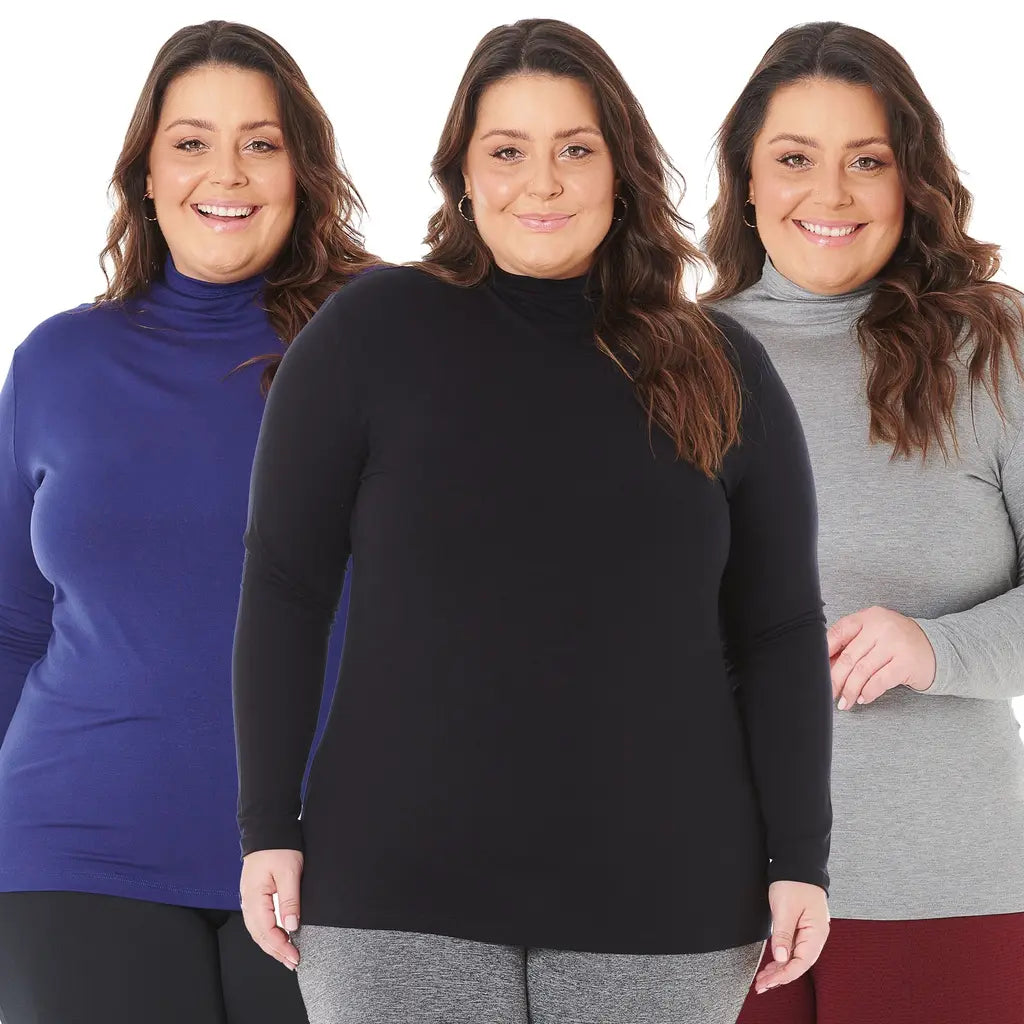 Kit 3 Blusas Cacharrel Plus Size