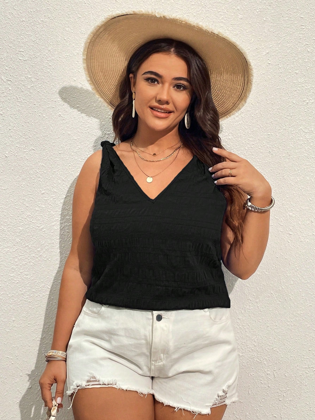 Blusa Ombro Nó Plus Size