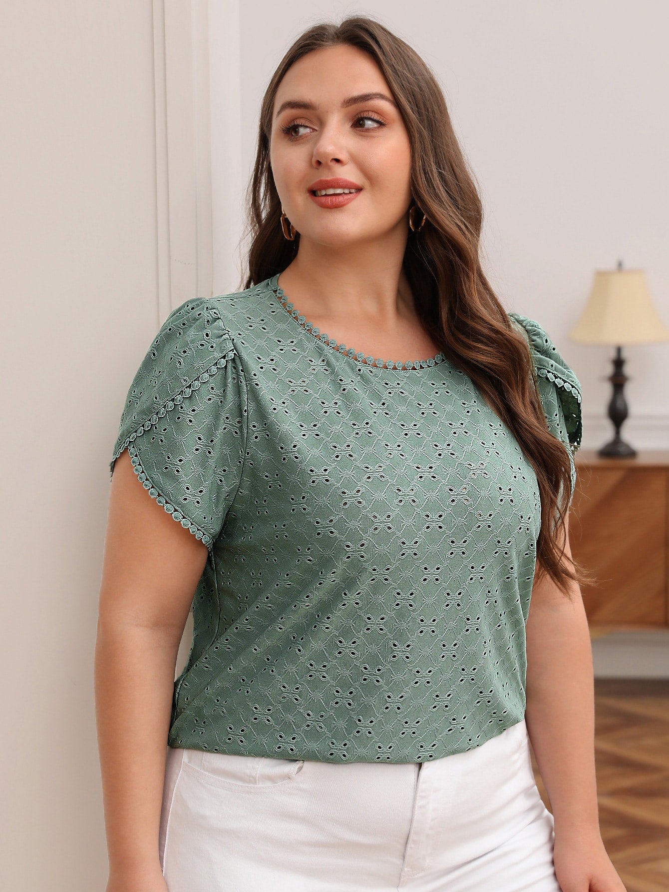 Blusa Com Manga Pétala Schiffy