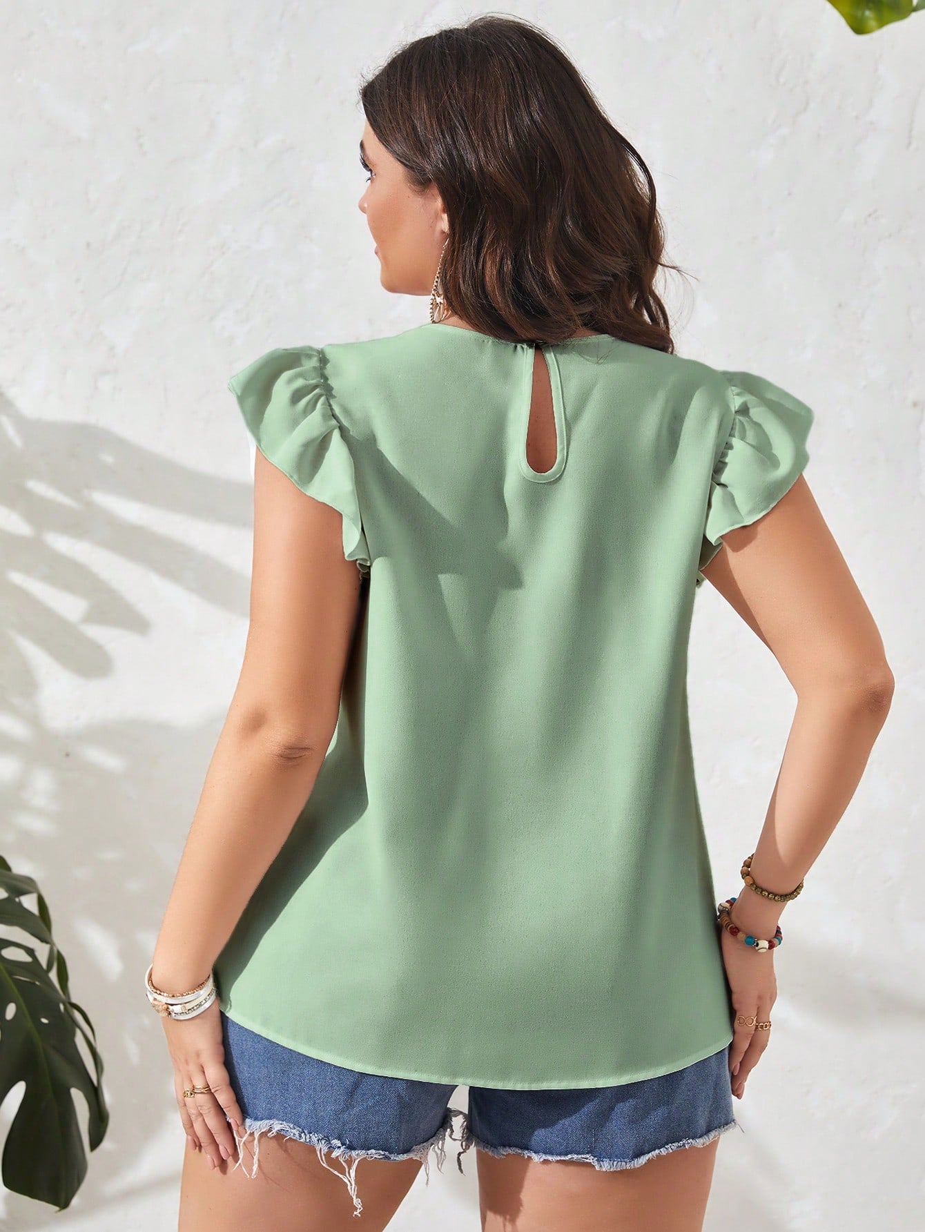 Blusa Helena Com Renda E Babado