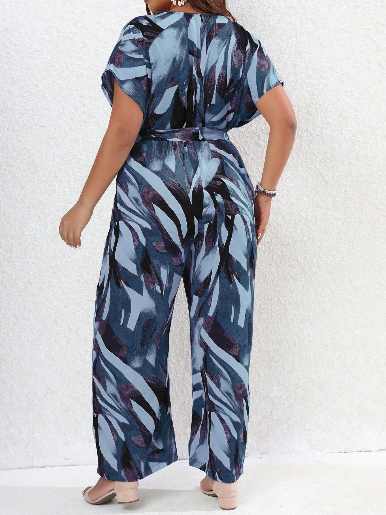 Macacao Folhagem Plus Size