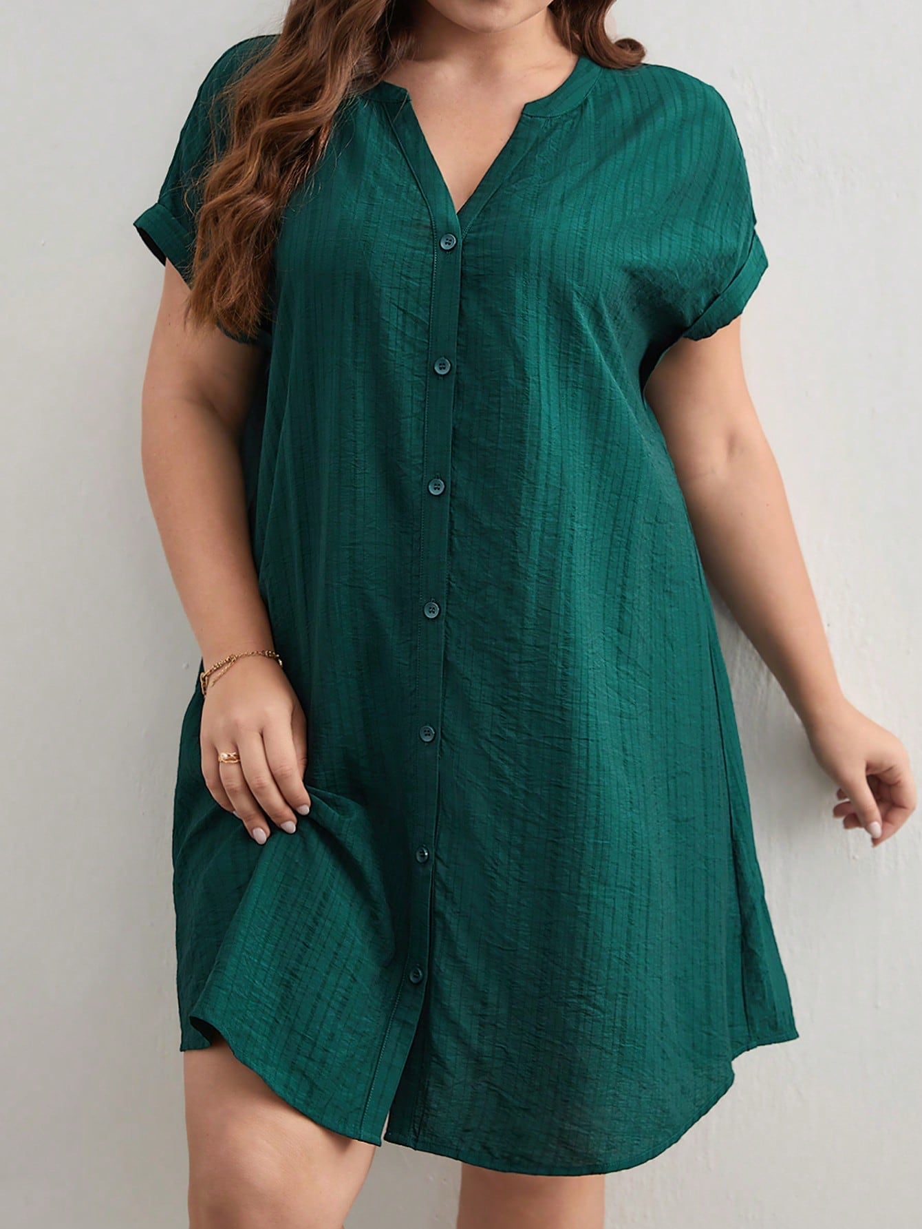 Vestido Botões Plus Size