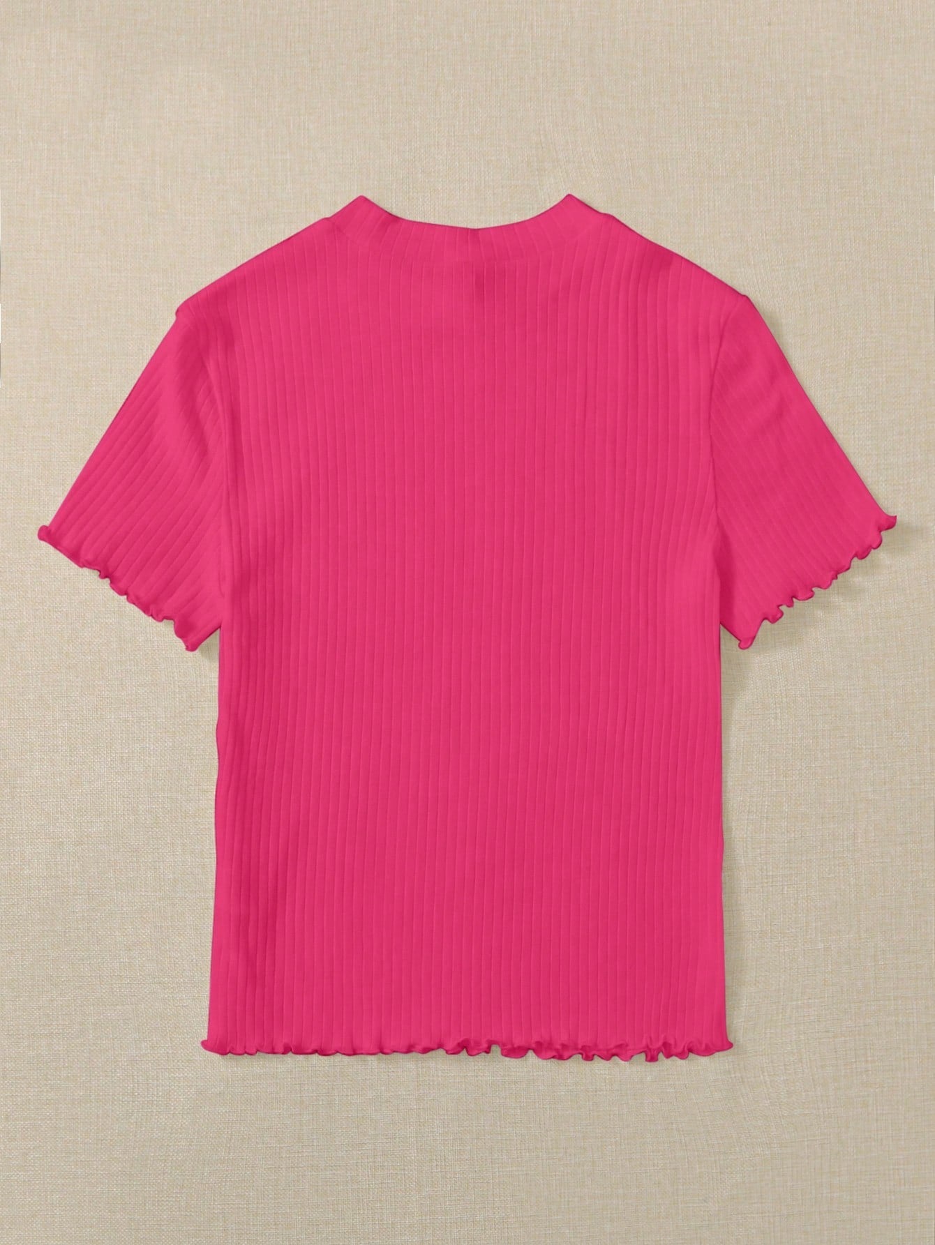 Camiseta Básica Canelada de Manguinha