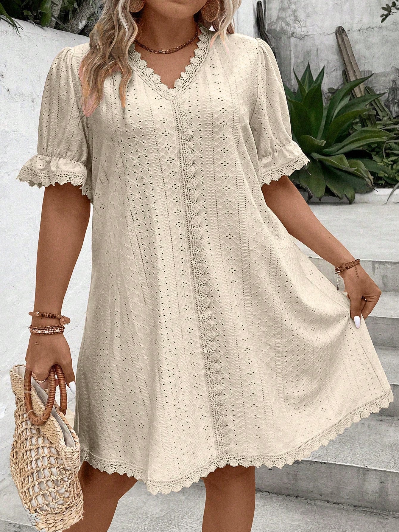 Vestido De Renda Romântico