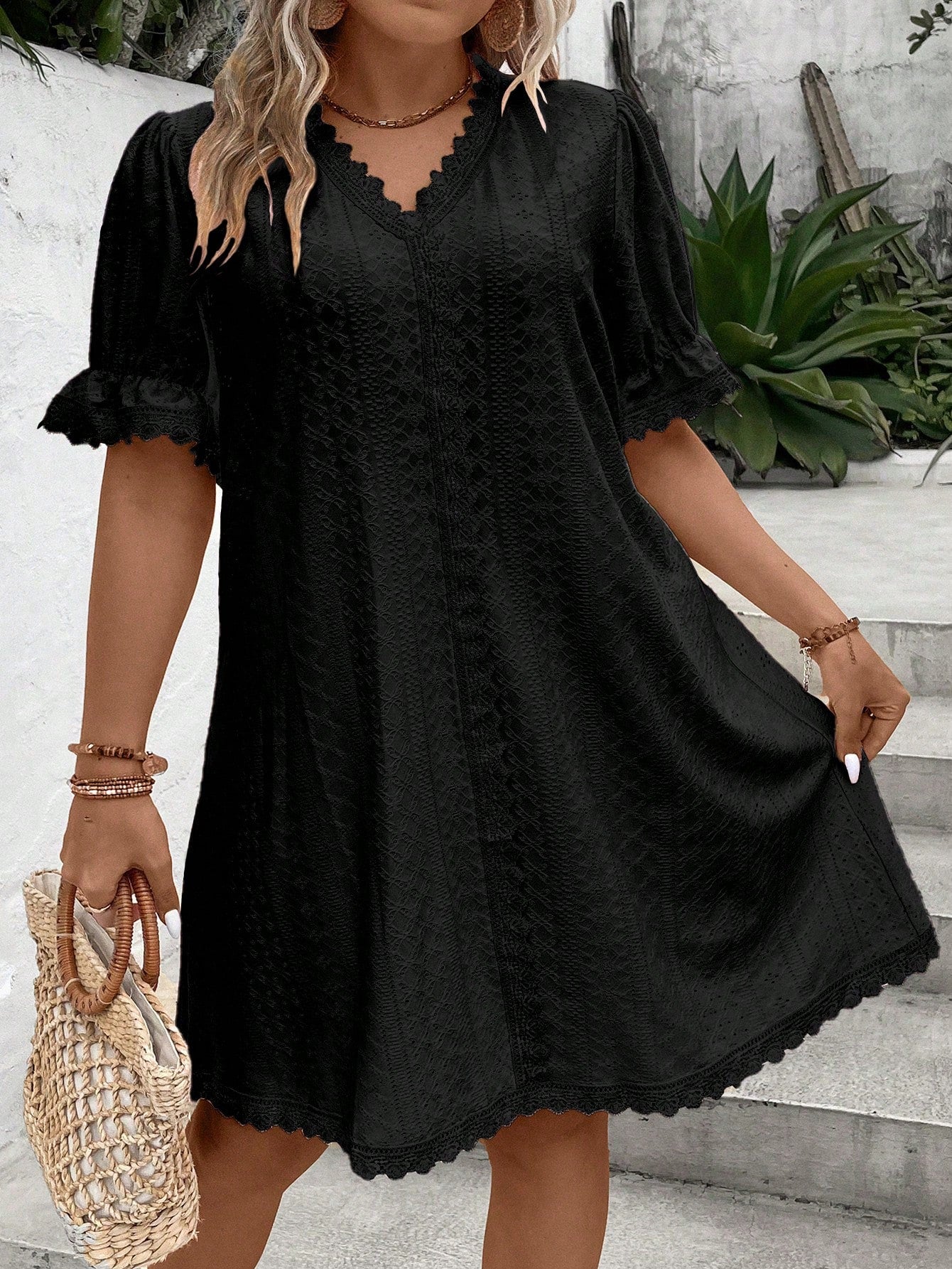 Vestido De Renda Romântico
