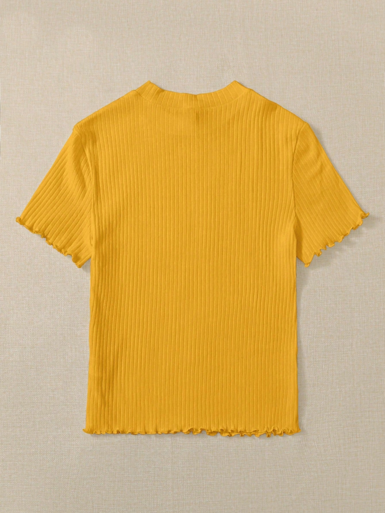 Camiseta Básica Canelada de Manguinha