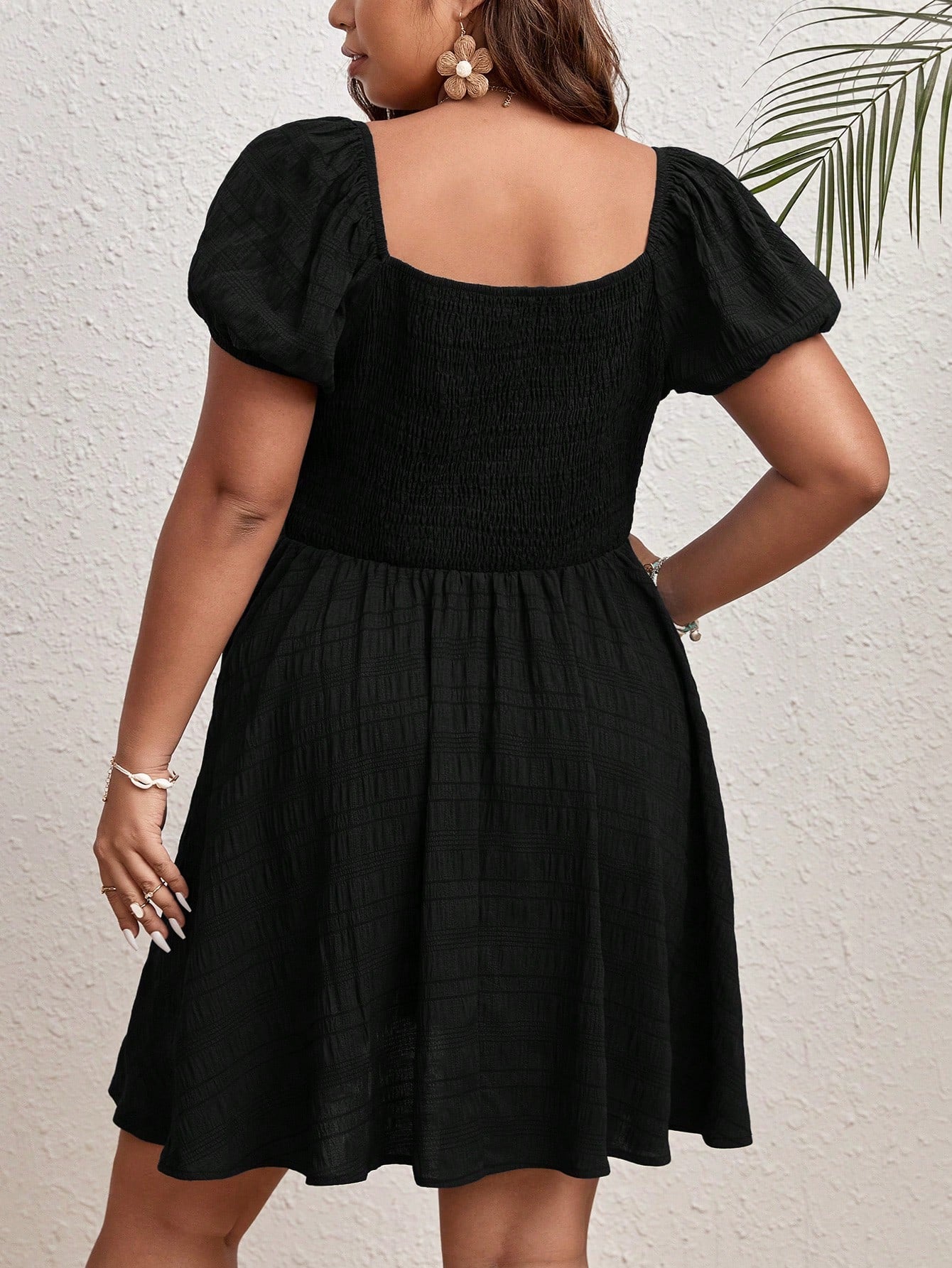 Vestido Manga Bufante Leny