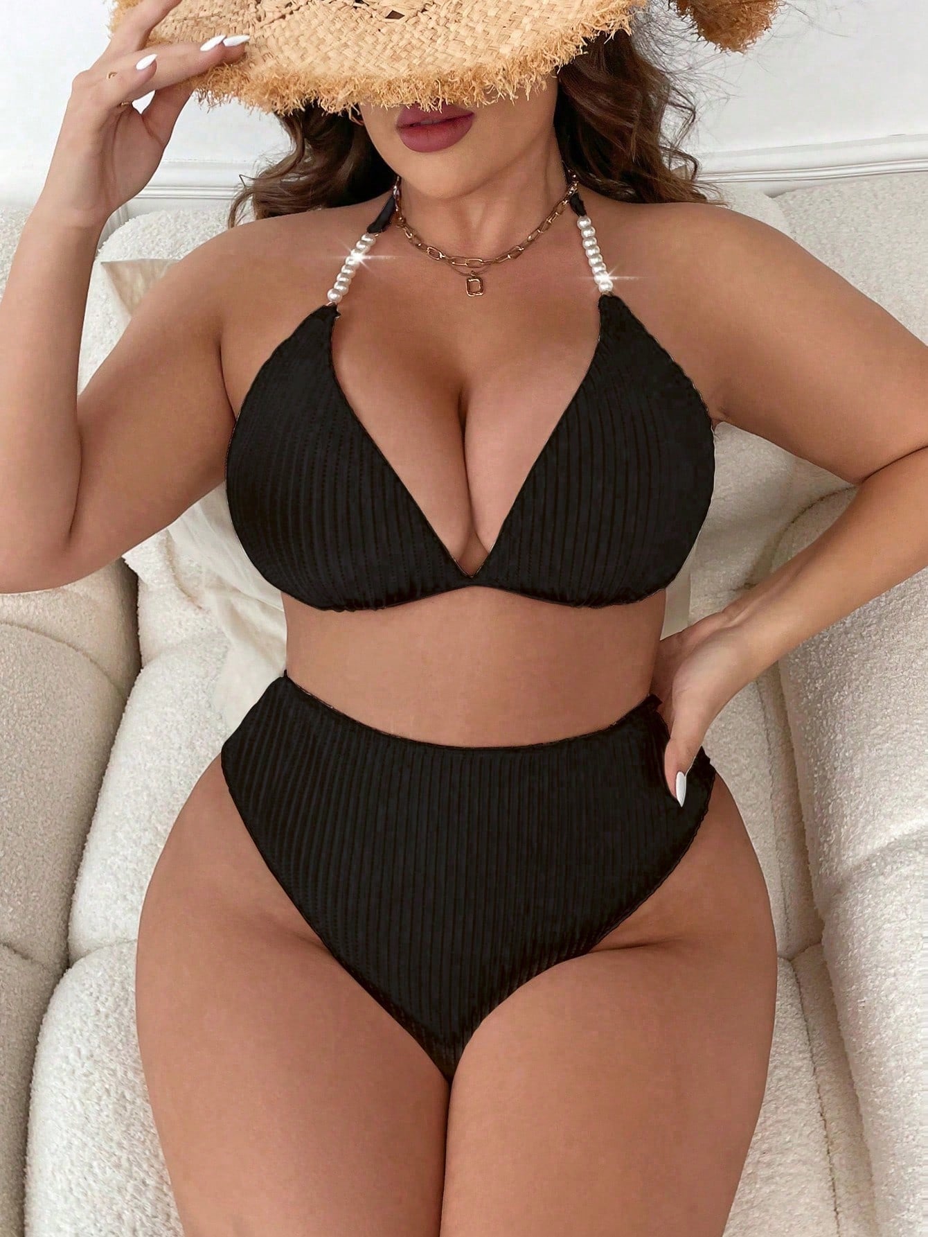 Biquíni Detalhes em Pérolas