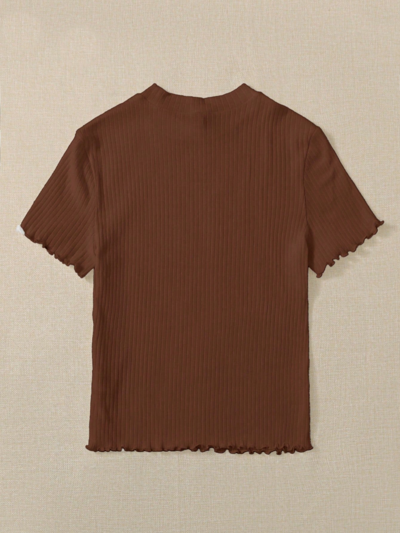 Camiseta Básica Canelada de Manguinha