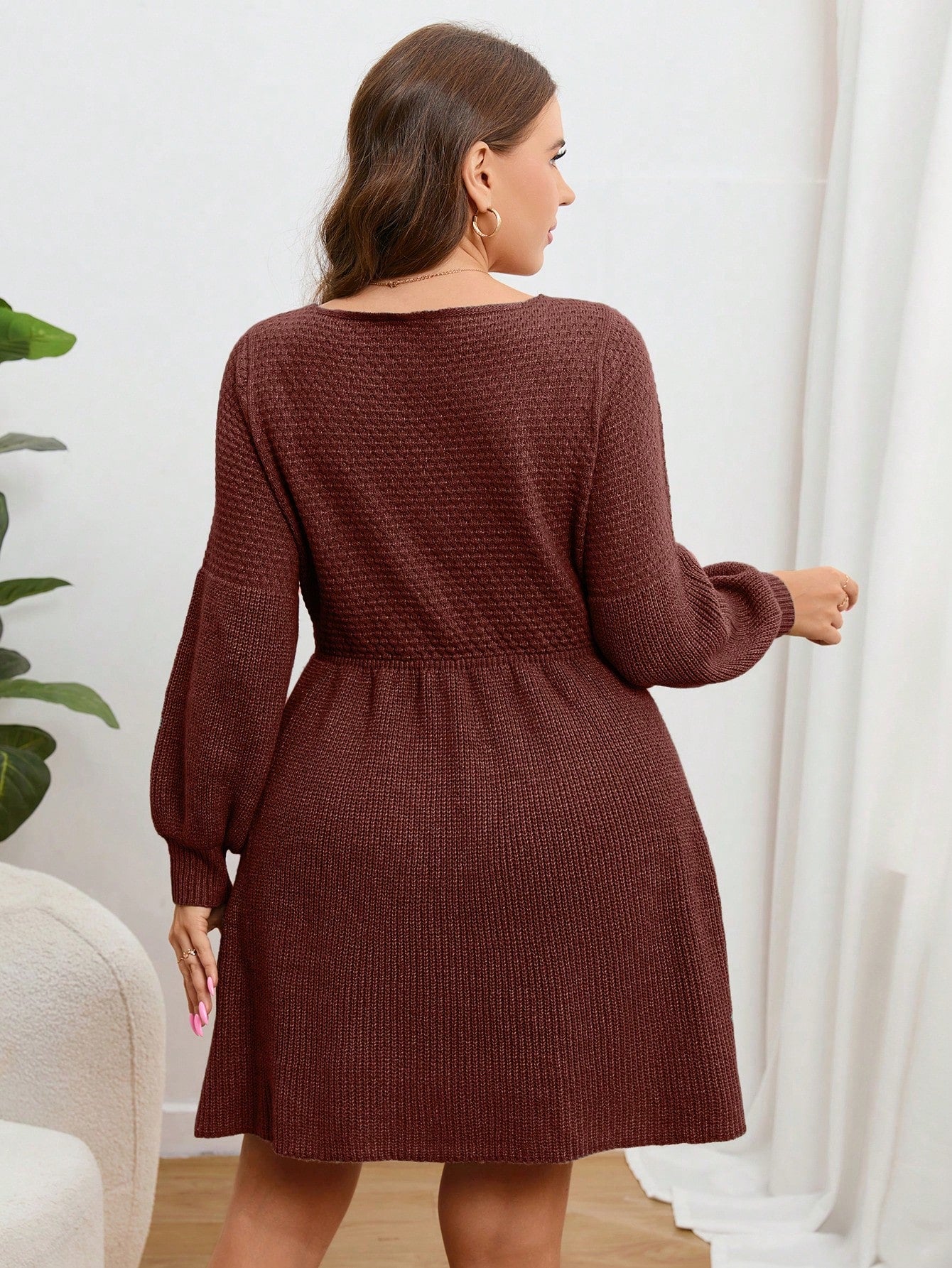 Vestido de Tricô Amplo