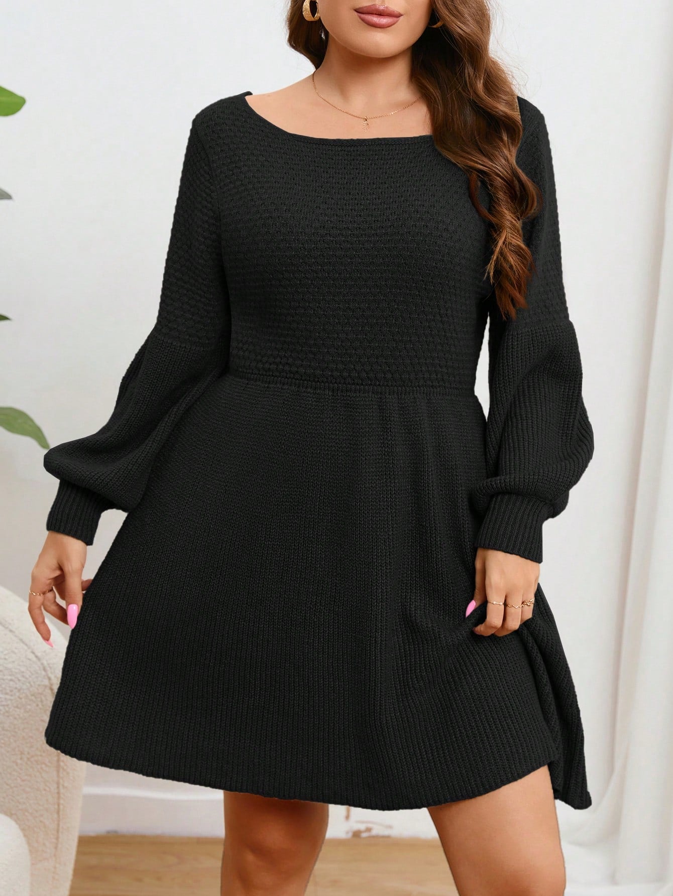 Vestido de Tricô Amplo