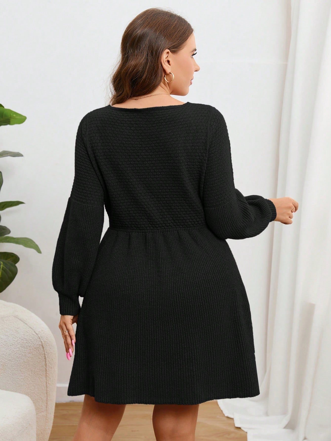 Vestido de Tricô Amplo