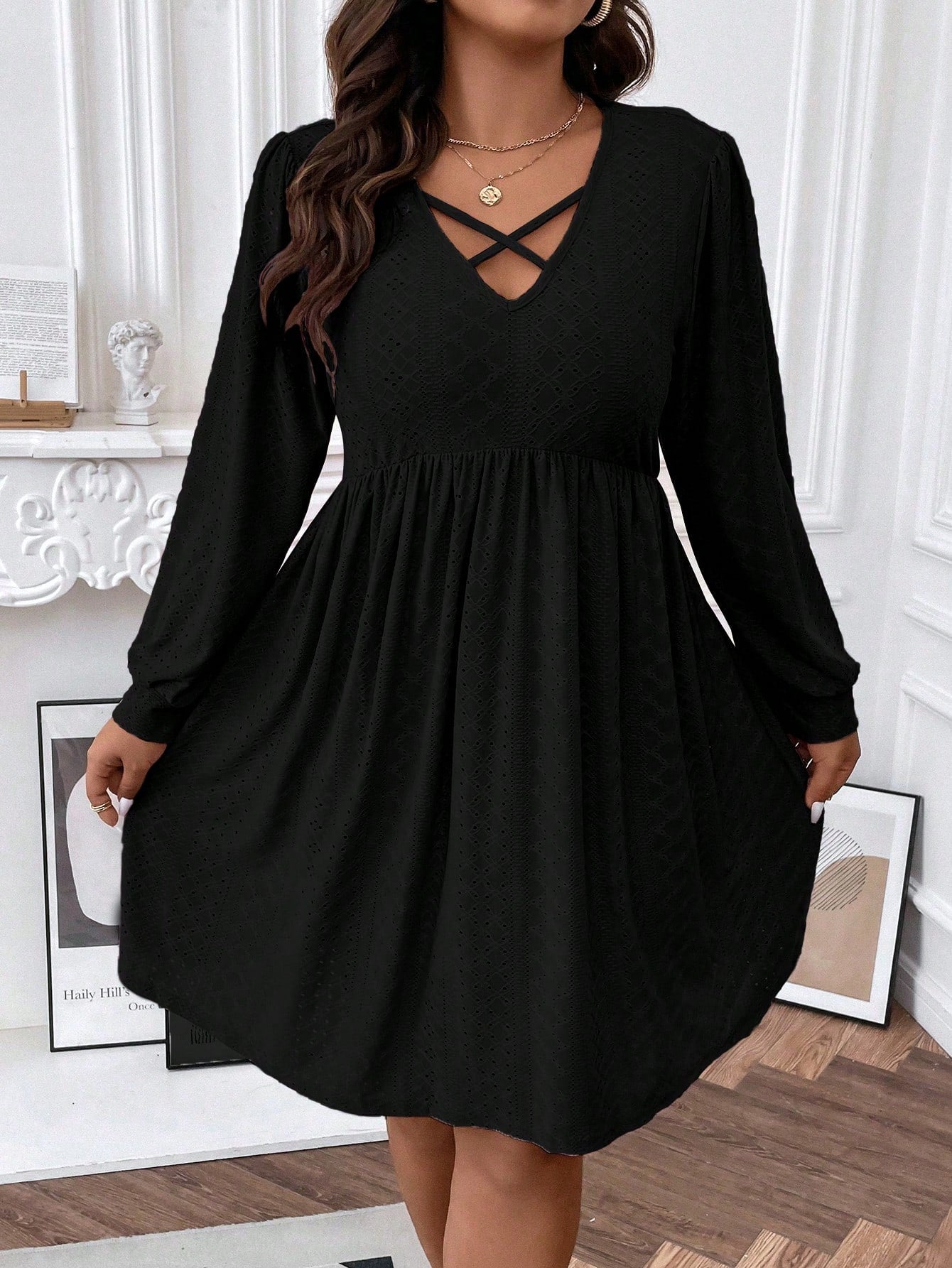 Vestido Quioto Detalhes Ziguezague