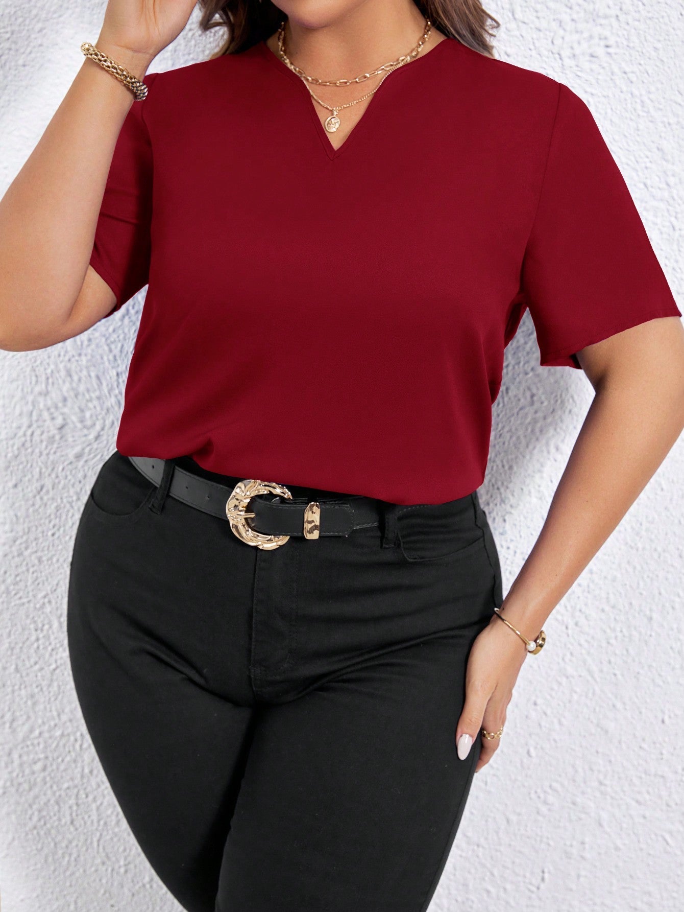 Blusa Mini Decote V