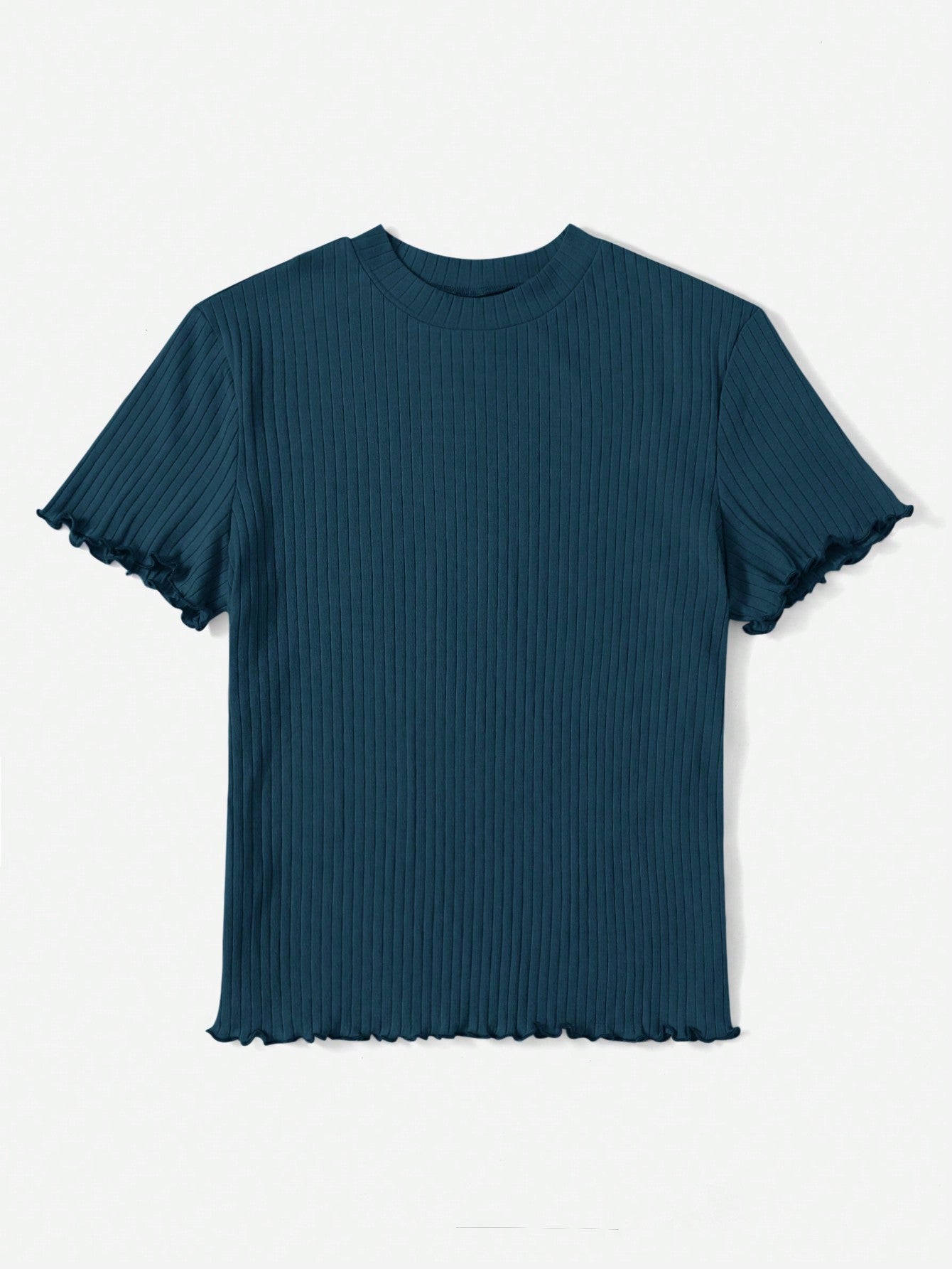 Camiseta Básica Canelada de Manguinha