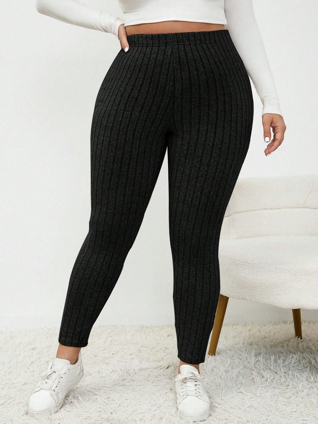 Calça Legging Canelada Plus Size
