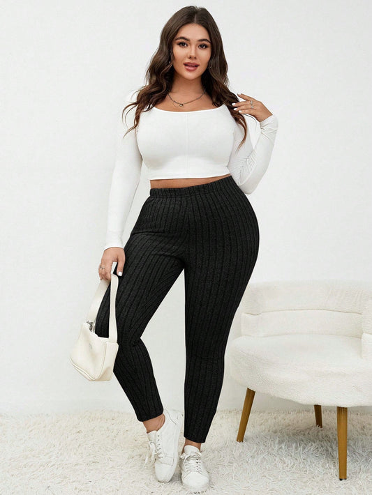 Calça Legging Canelada Plus Size
