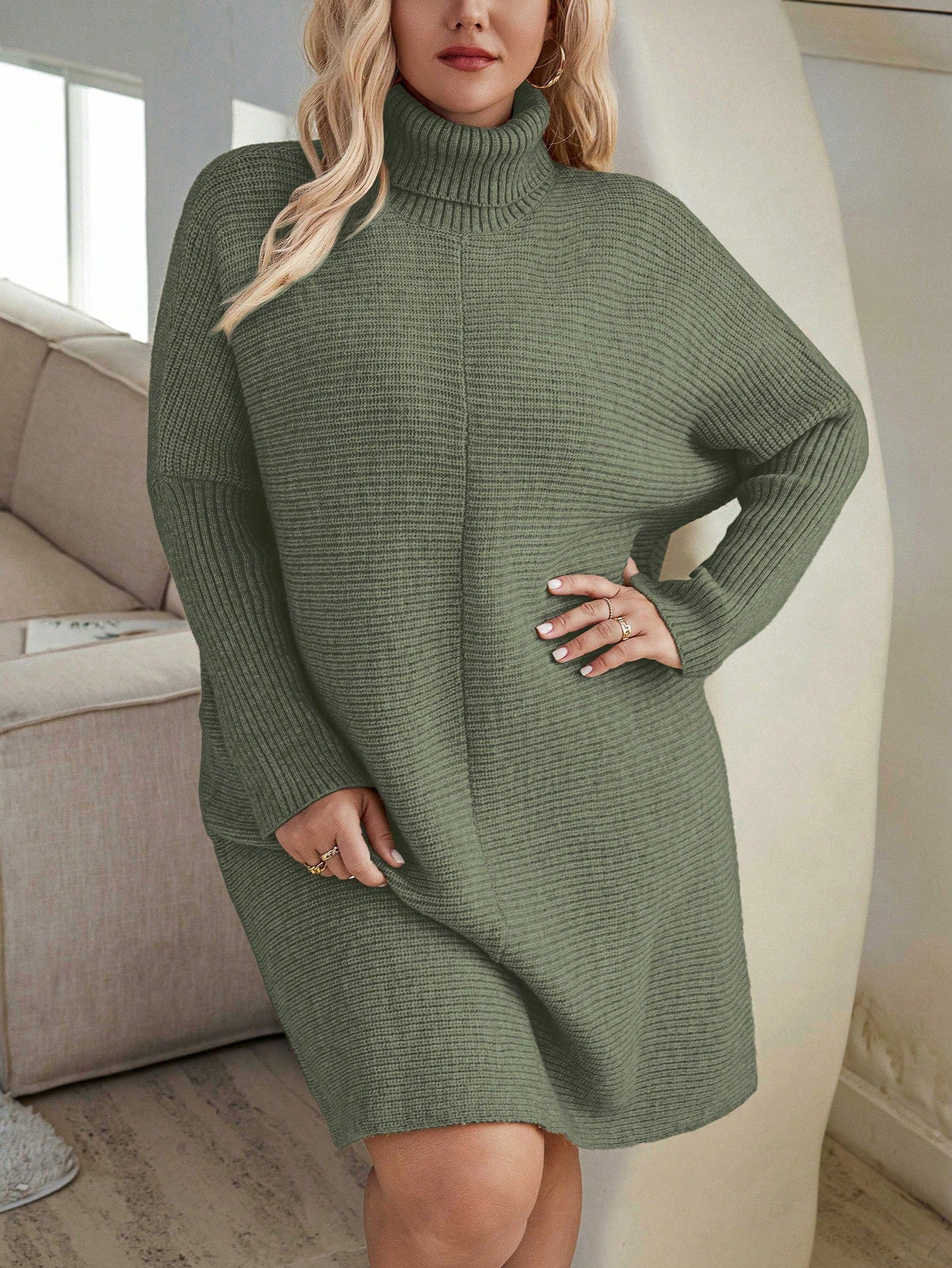 Vestido Suéter Sofisticado