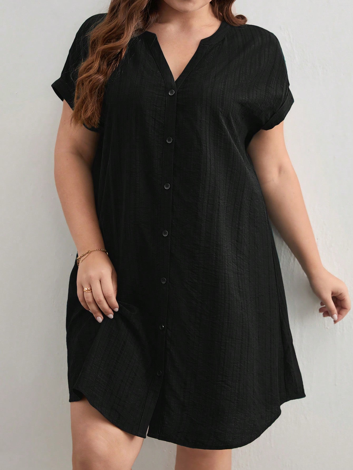 Vestido Botões Plus Size