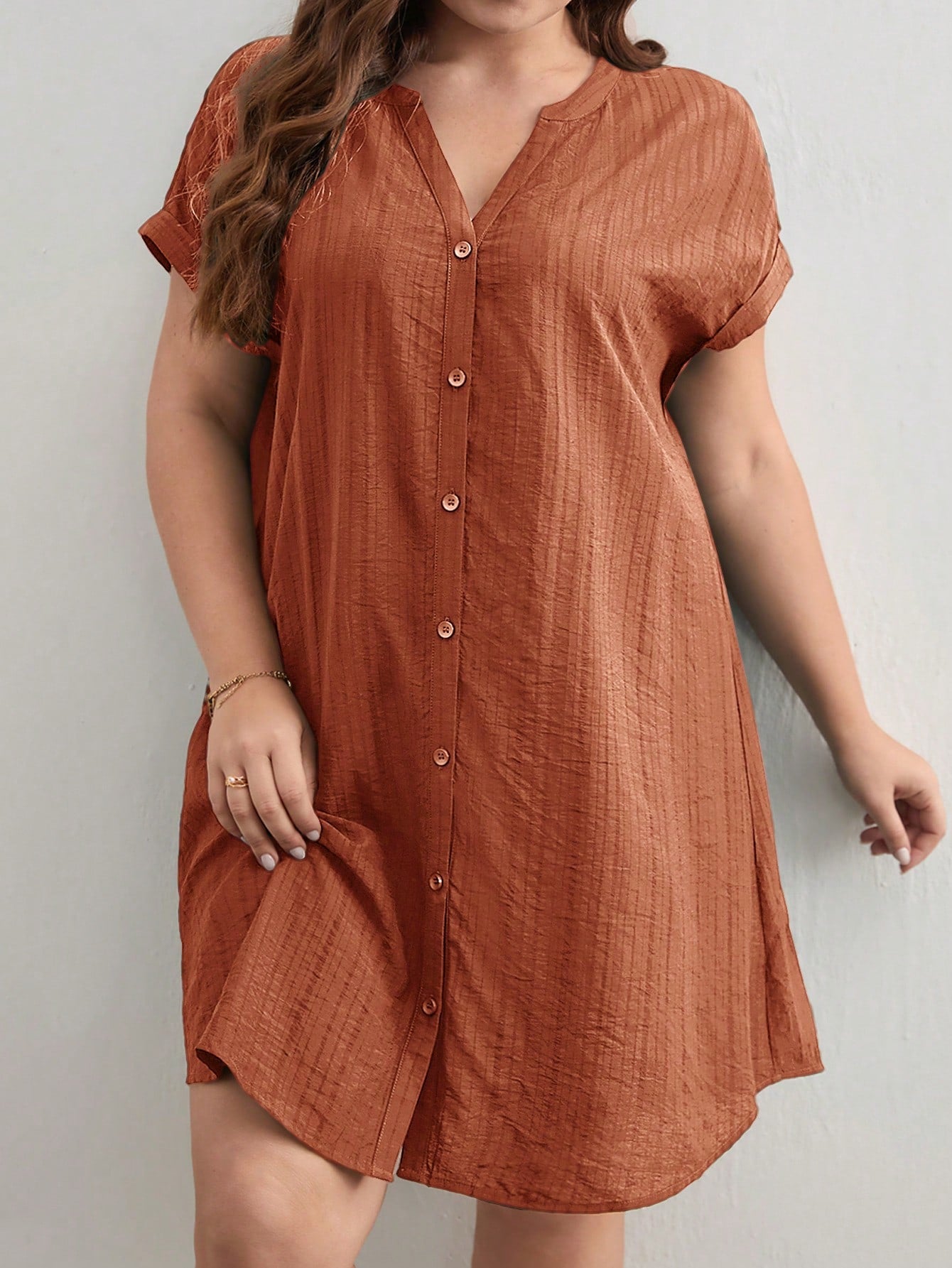 Vestido Botões Plus Size