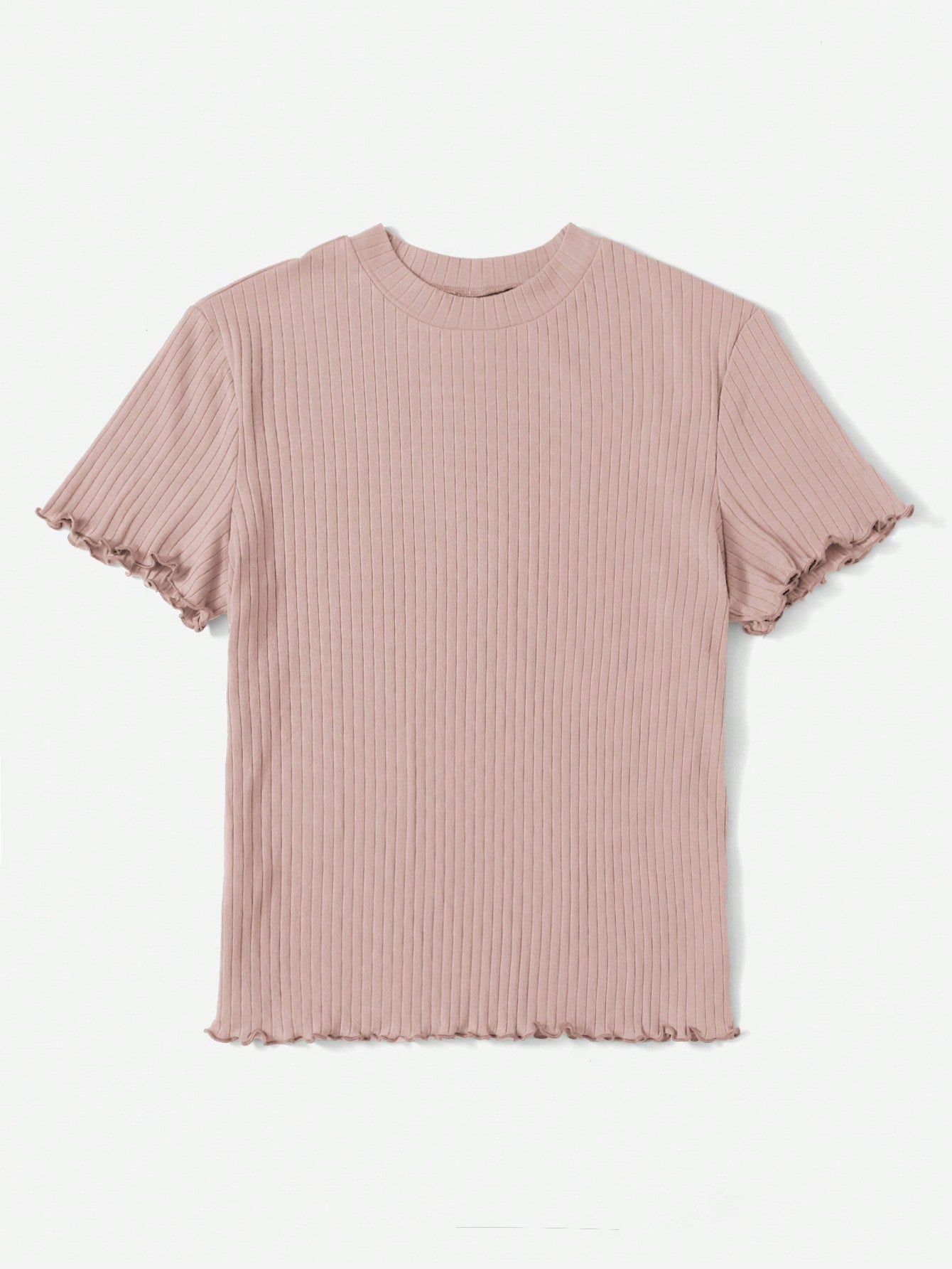 Camiseta Básica Canelada de Manguinha