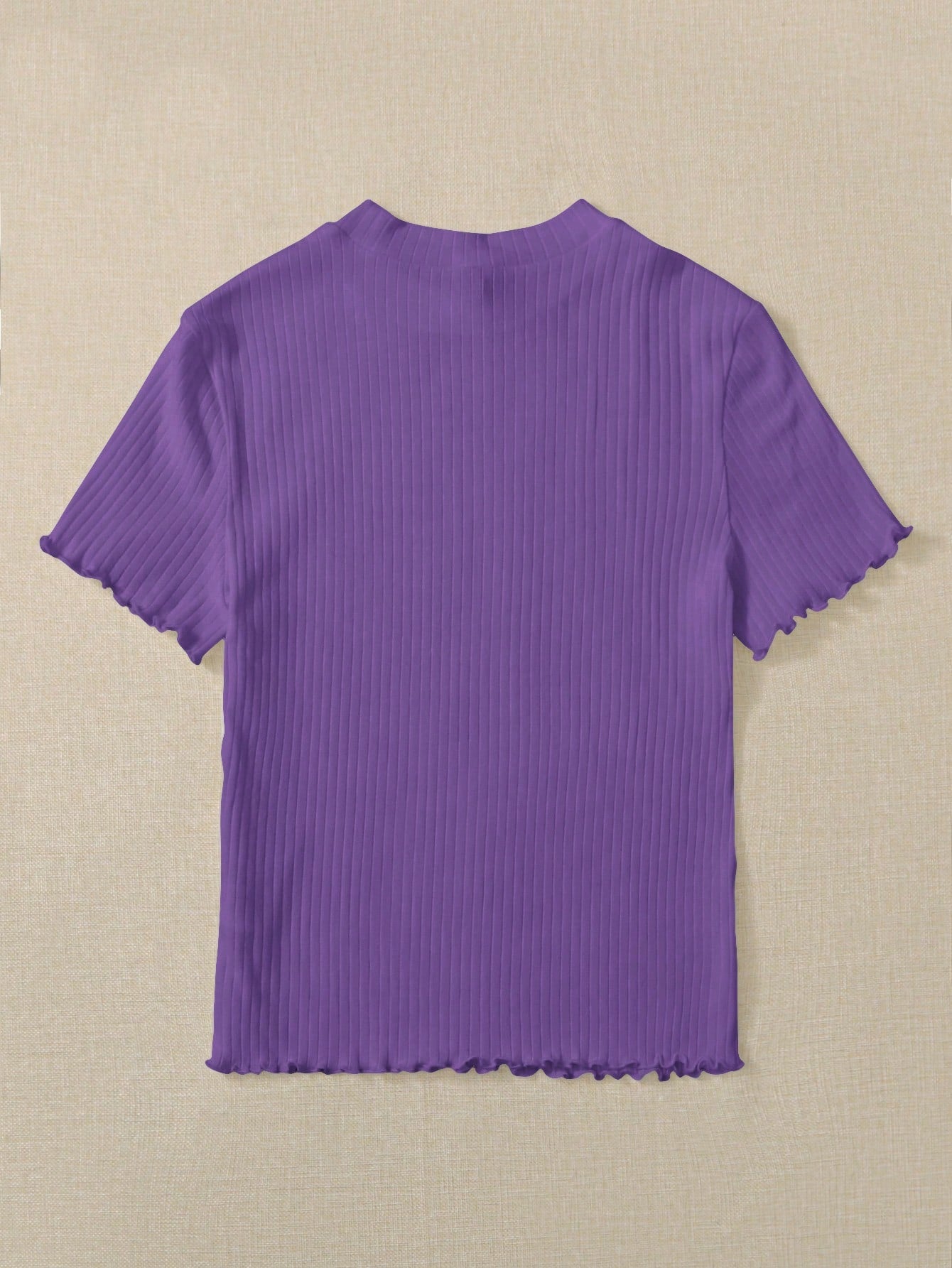 Camiseta Básica Canelada de Manguinha