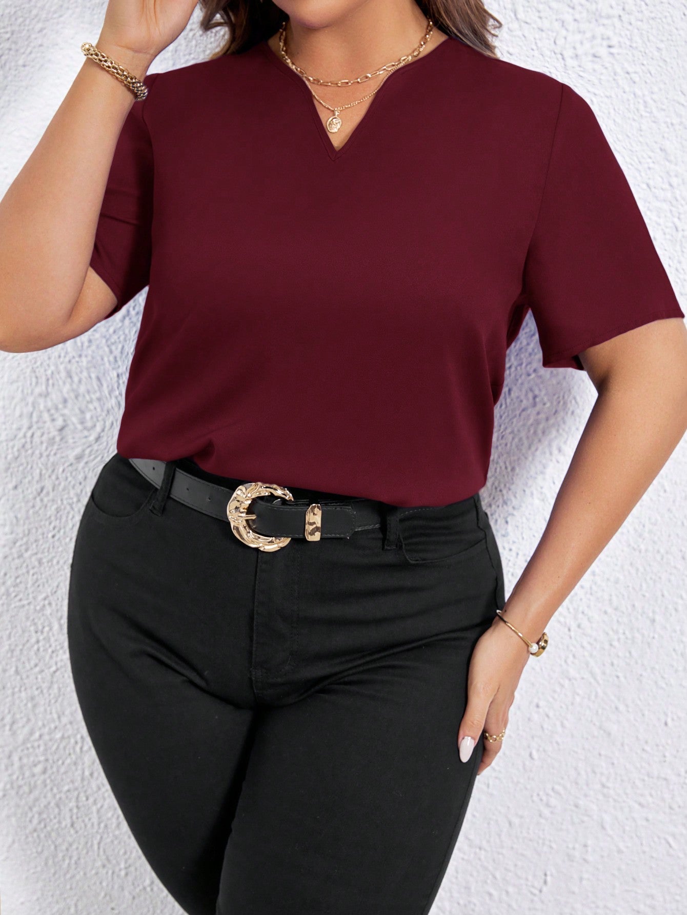 Blusa Mini Decote V