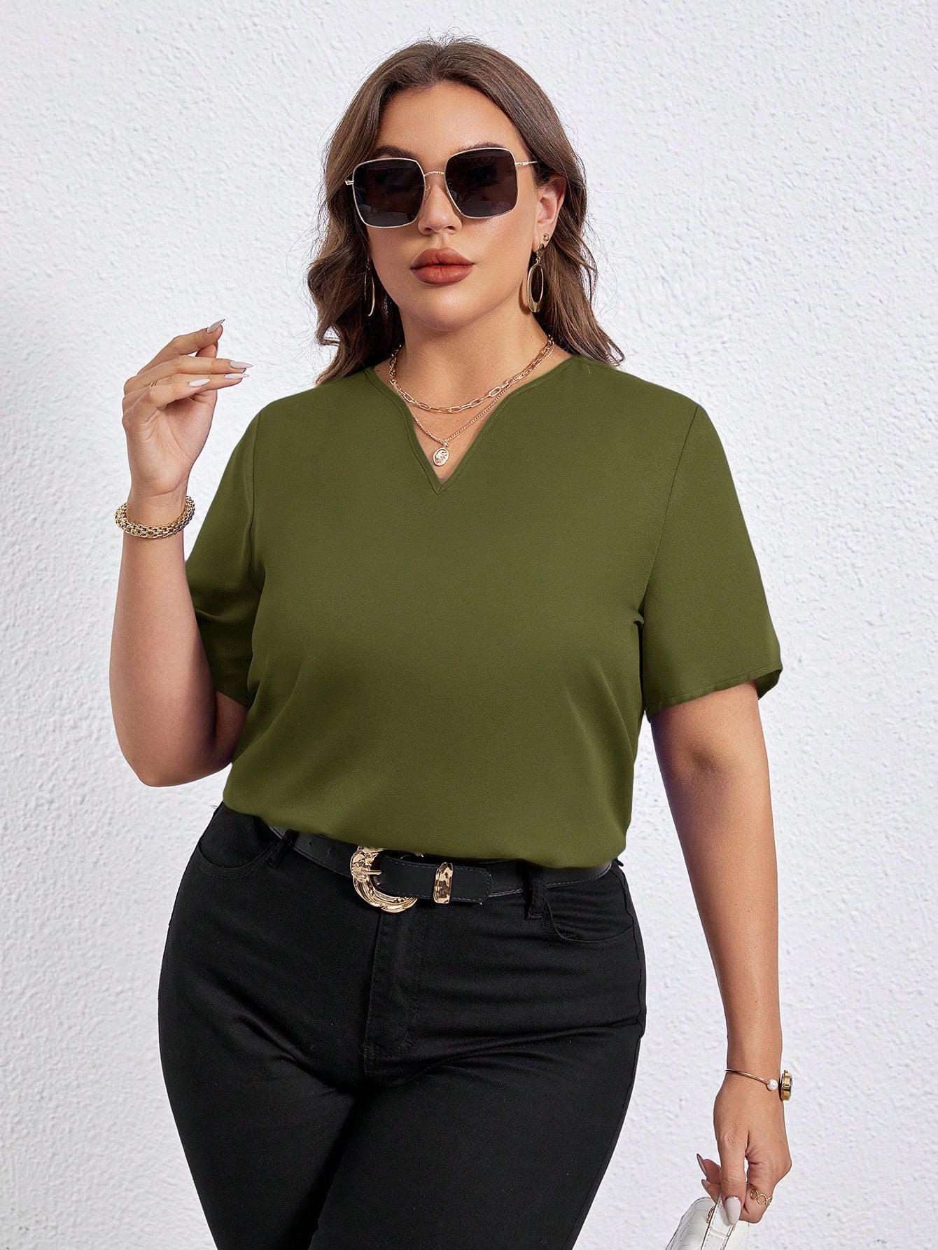 Blusa Mini Decote V