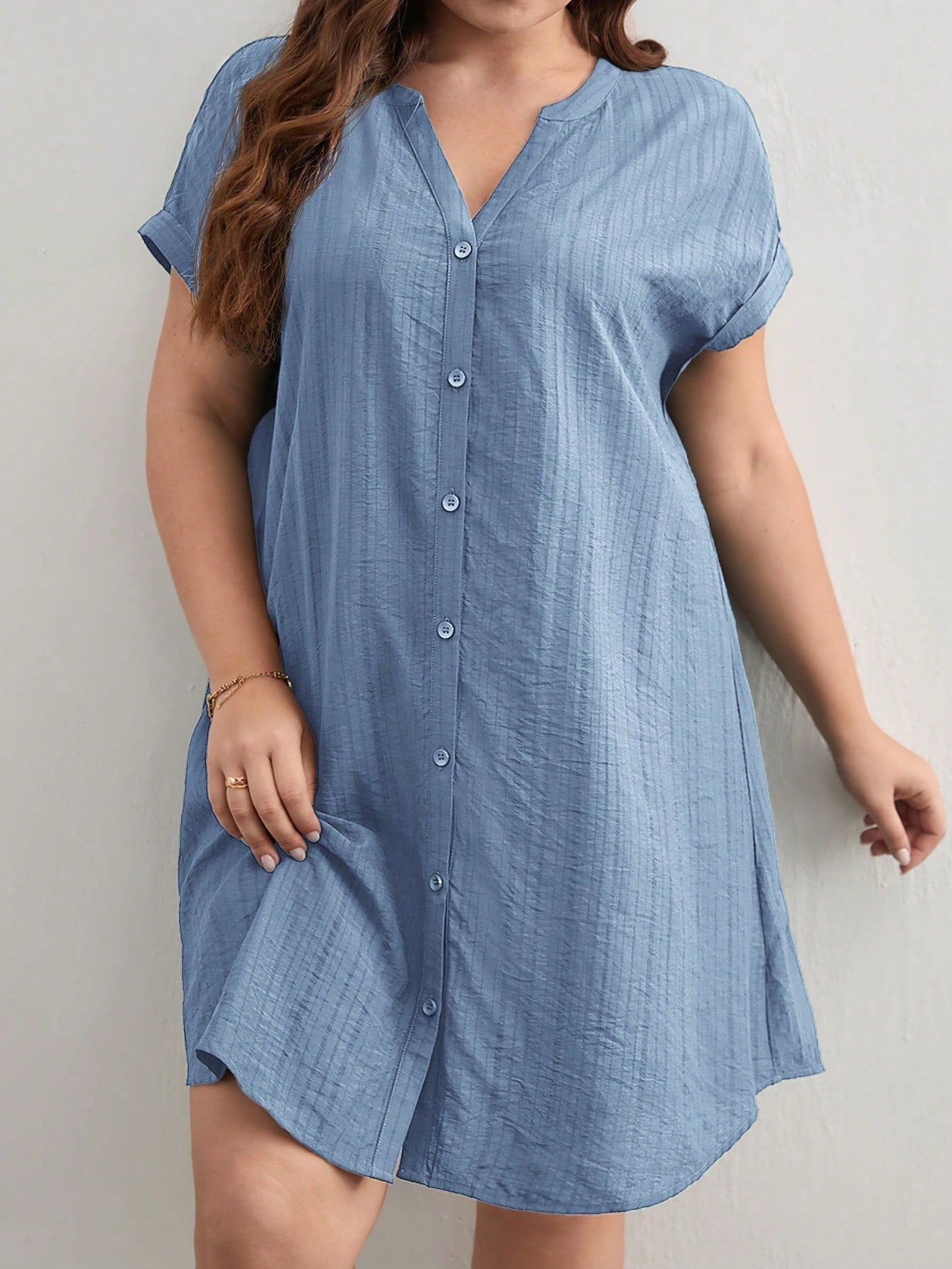 Vestido Botões Plus Size
