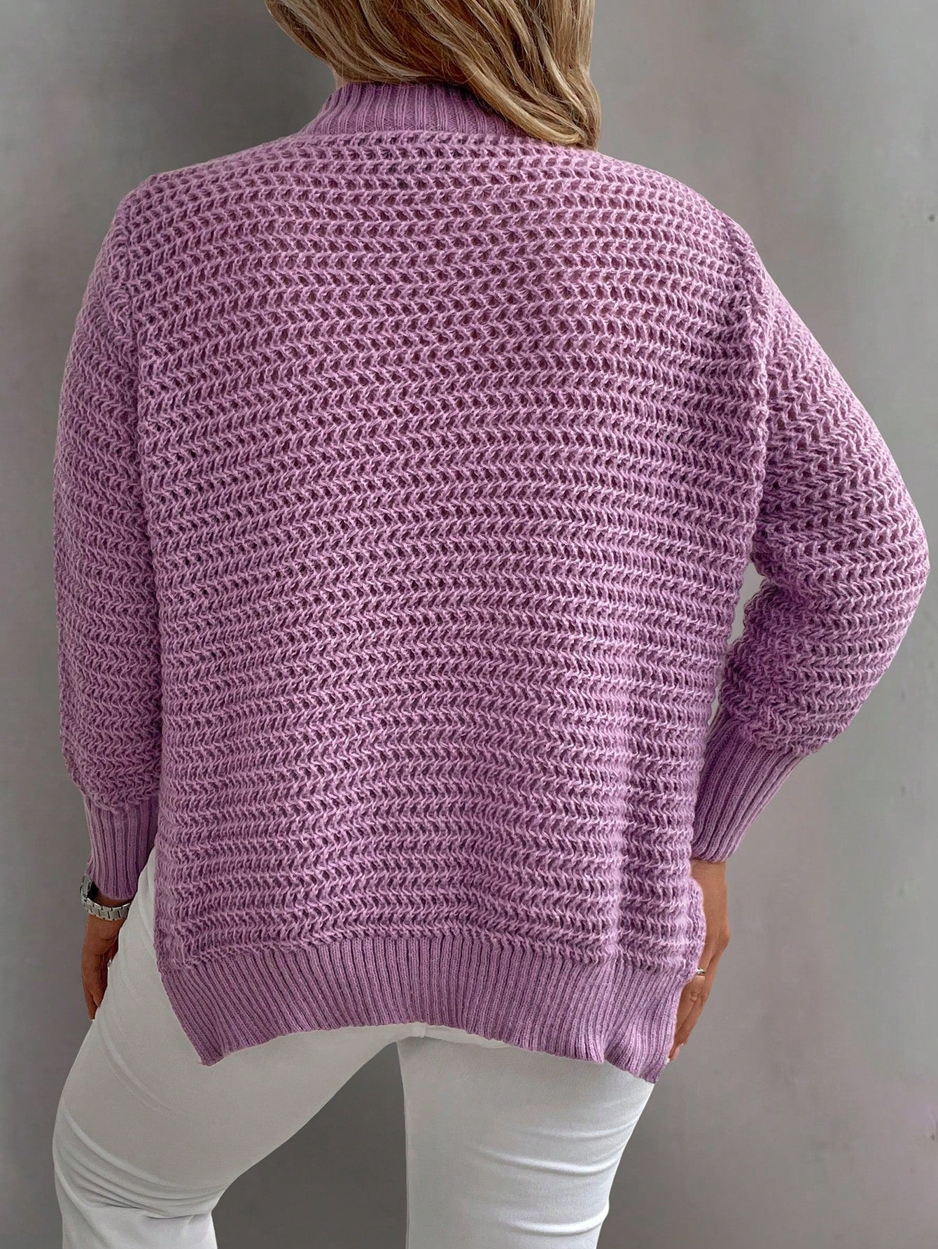 Suéter de Tricô Gola Redonda