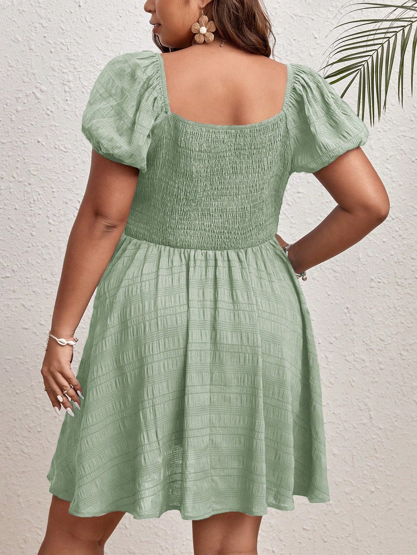 Vestido Manga Bufante Leny