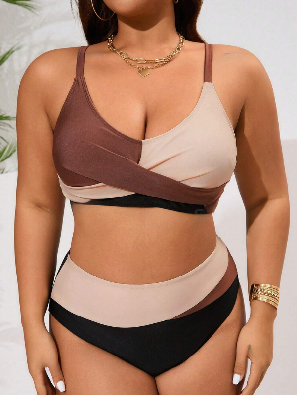 Biquíni Neutrals Chique Cintura Alta Cruzado