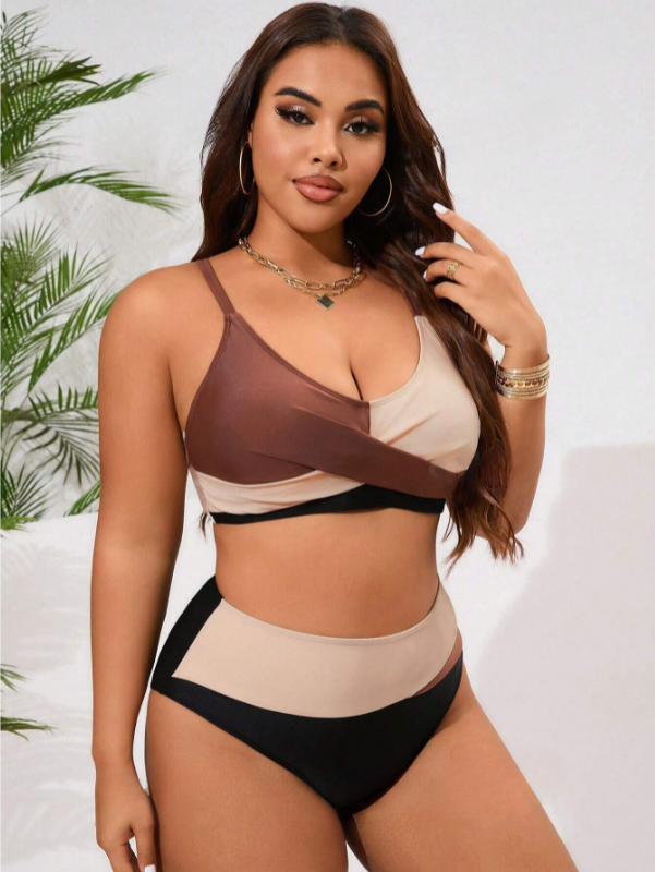 Biquíni Neutrals Chique Cintura Alta Cruzado