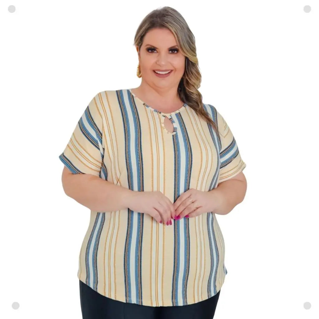 Blusa Estampada Verão Básica