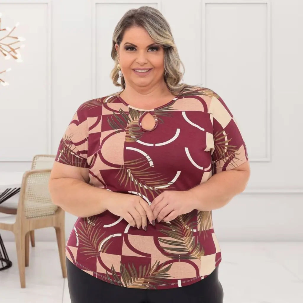Blusa Estampada Verão Básica