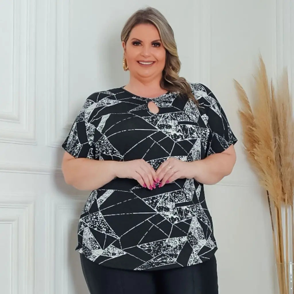 Blusa Estampada Verão Básica