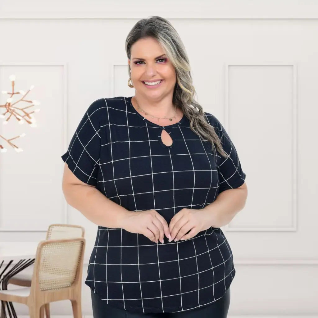Blusa Estampada Verão Básica