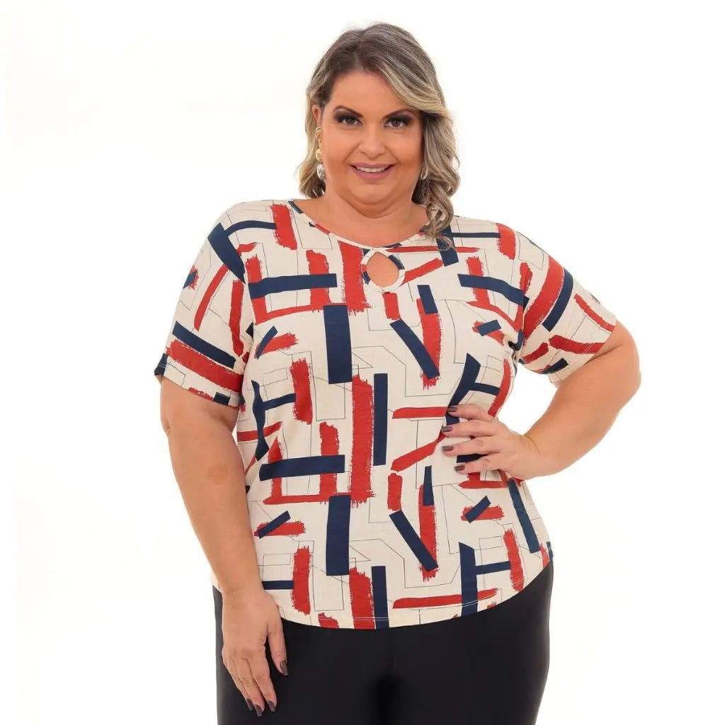 Blusa Estampada Verão Básica