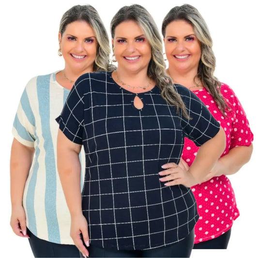Blusa Estampada Verão Básica