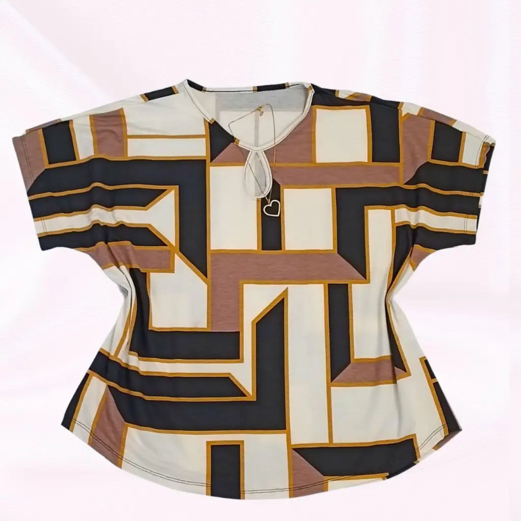 Blusa Estampada Verão Básica