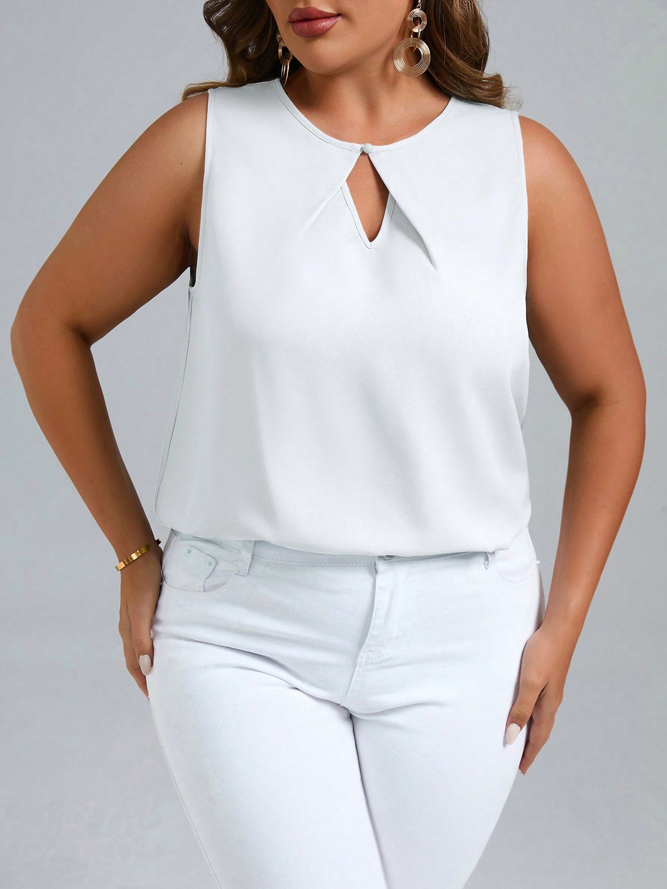 Blusa Decote Especial Plus Size