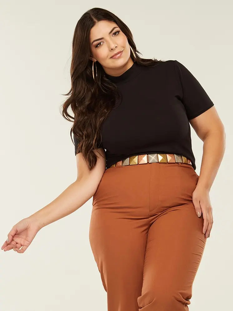 Kit 2 Blusas Básicas Golinha Alta Casual