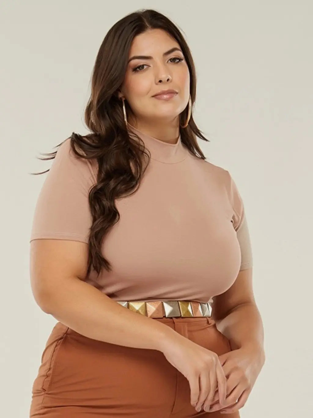 Kit 2 Blusas Básicas Golinha Alta Casual