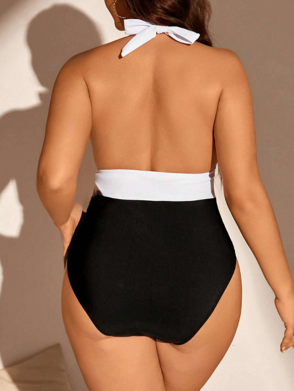 Maiô Frente Única em Blocos de Cores Verona