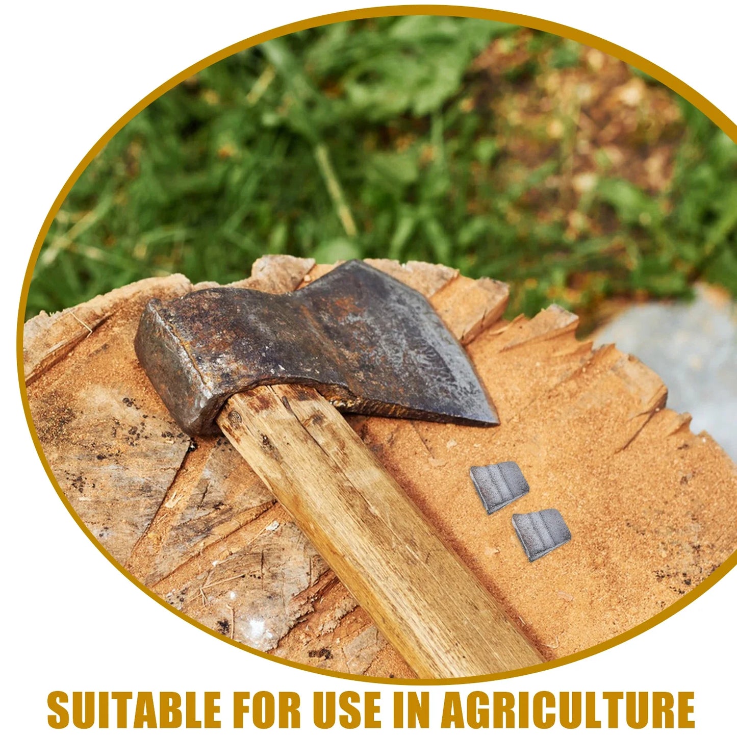 6Pcs Iron Wedge Axe Hammer Handle Splitting Tool Axe Hammer Wedges Replacement Sturdy Metal Axe Woodworking Tool Axe Accessories