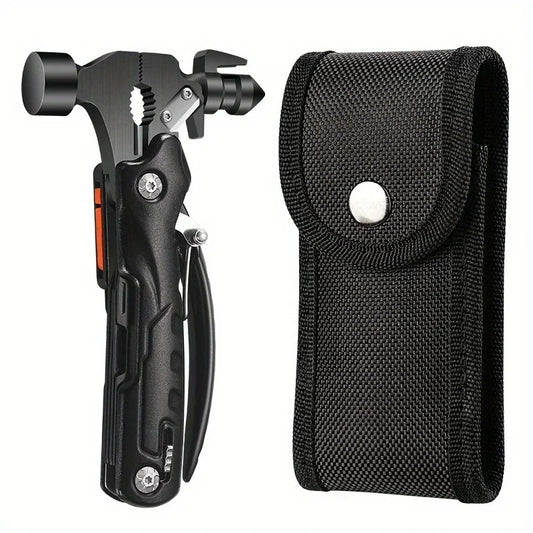 The outdoor multifunctional tool hammer has a flashlight function and is highly powerful.