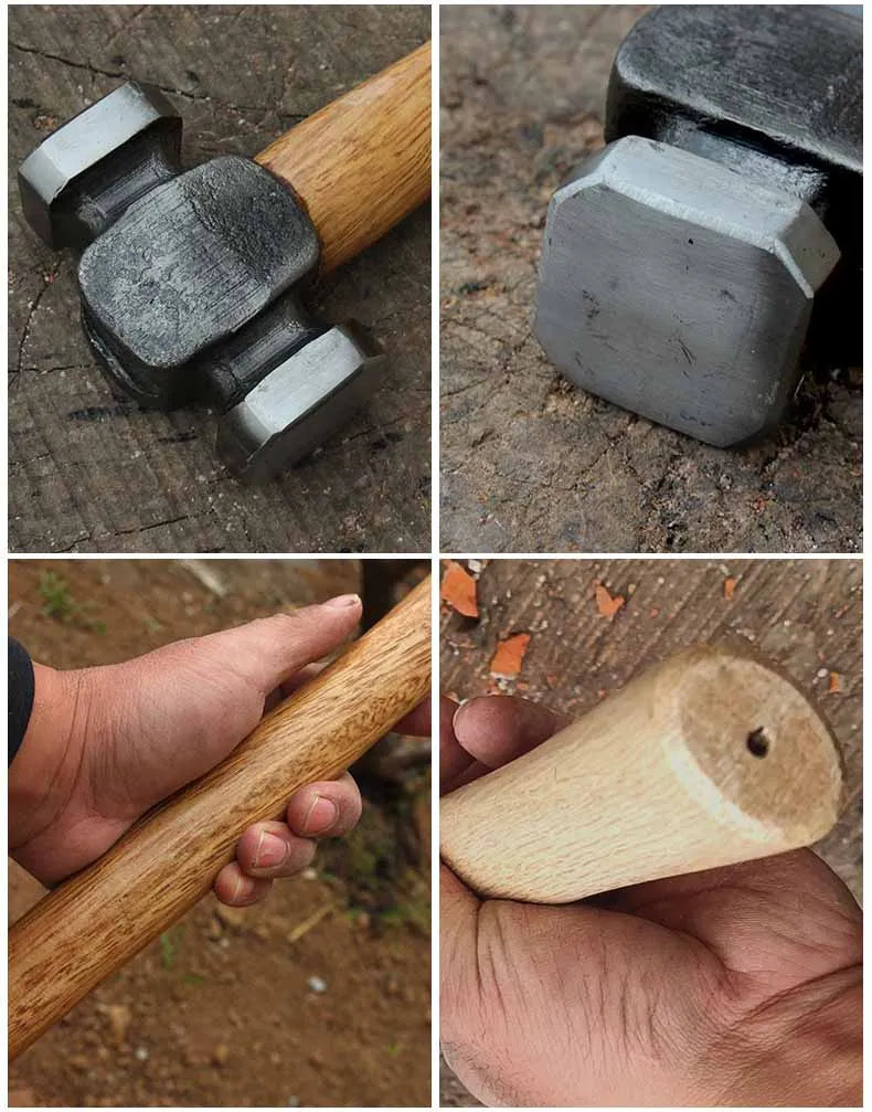 Accessories for Hand-forged Tools with Wooden Handles for Household Use Portable Woodworking Professional Hand Tools Hammers
